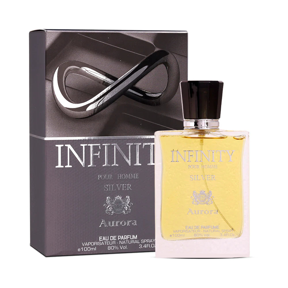 Aurora Infinity Silver Pour Homme Eau De Perfume For Men 100ml