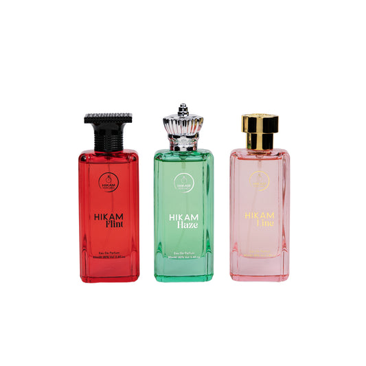 HIKAM FLINT + HAZE + LINE Combo Perfume | 3 × 80 ml