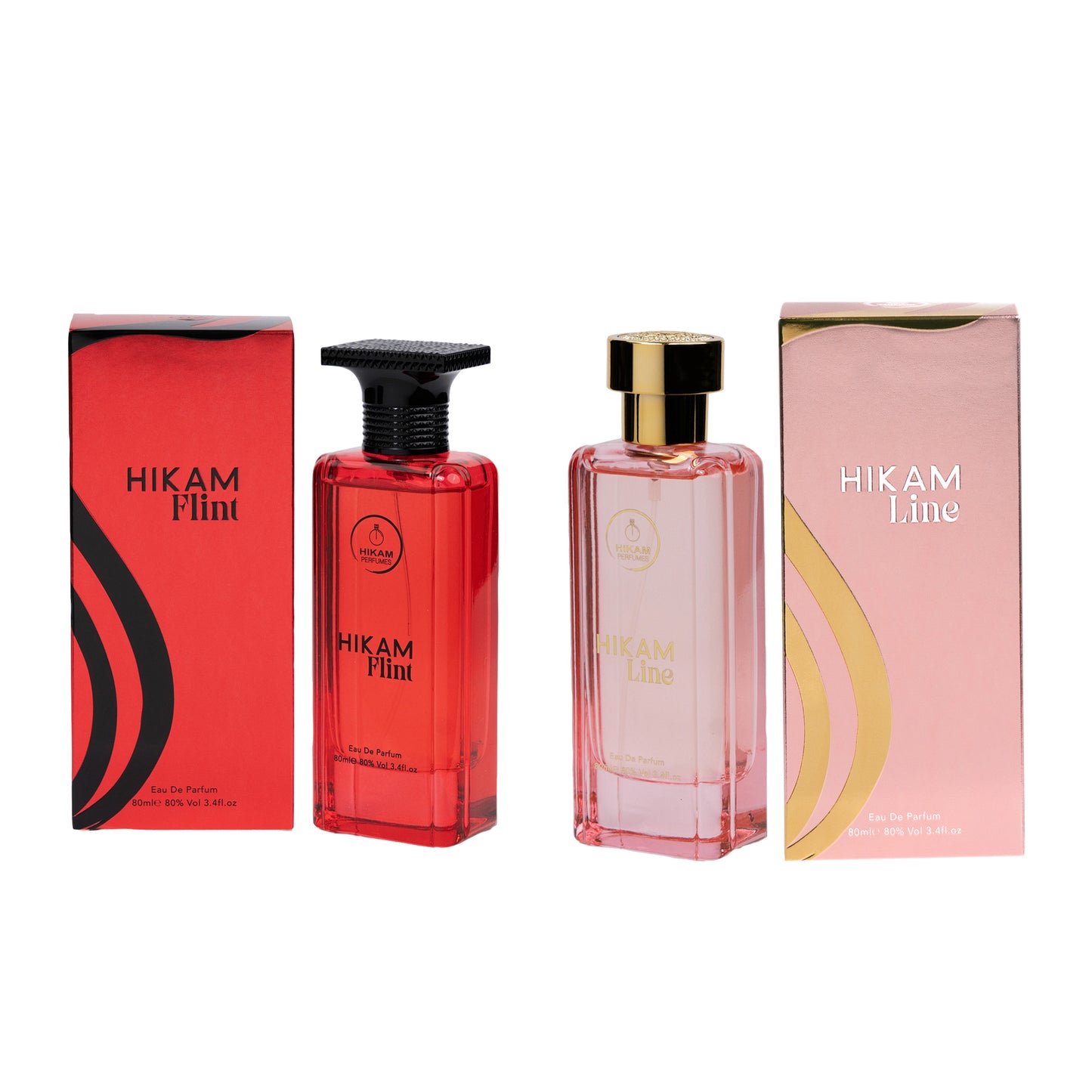 HIKAM FLINT + LINE Combo | 80 ml × 2 Premium Perfumes