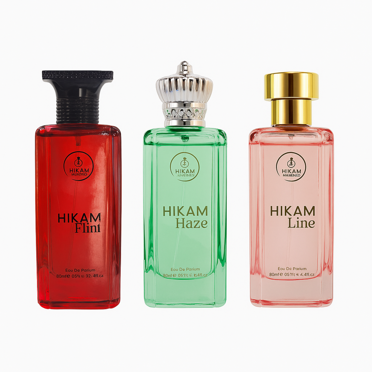 HIKAM PERFUMES Combo – 3 Premium EDPs (FLINT • HAZE • LINE) – 80ML