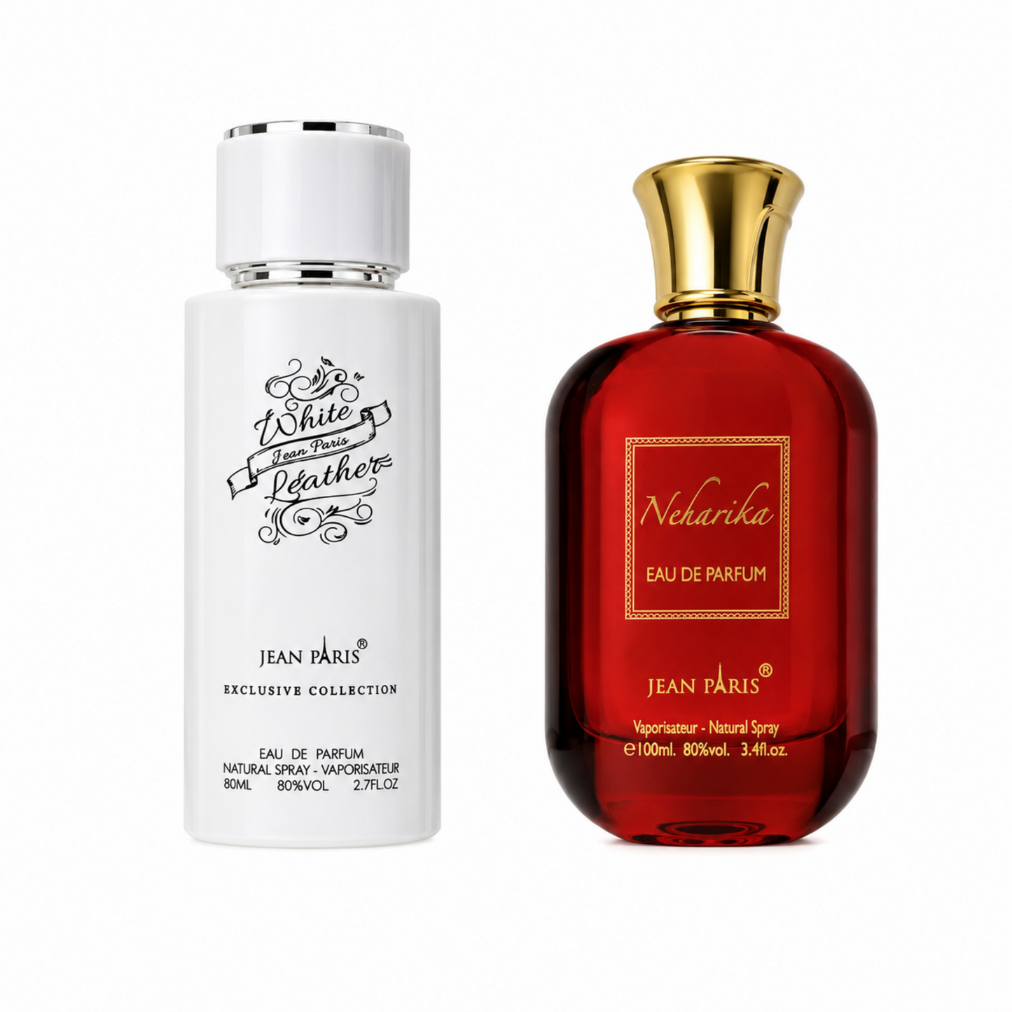 Jean Paris White Leather & Neharika Perfume Combo | UAE